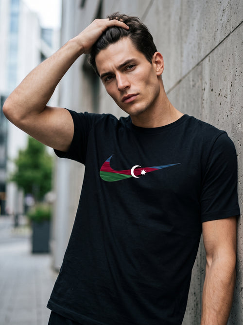Azerbaijan Swoosh Tee