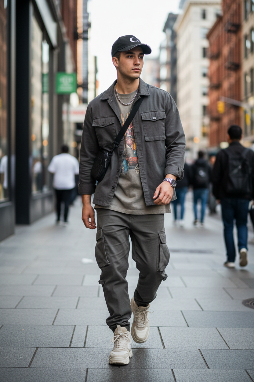 Crescent Star Cap — street style on model